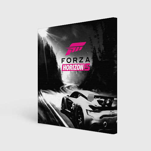 Картина квадратная Forza Horizon 5 - night race / 3D-принт – фото 1