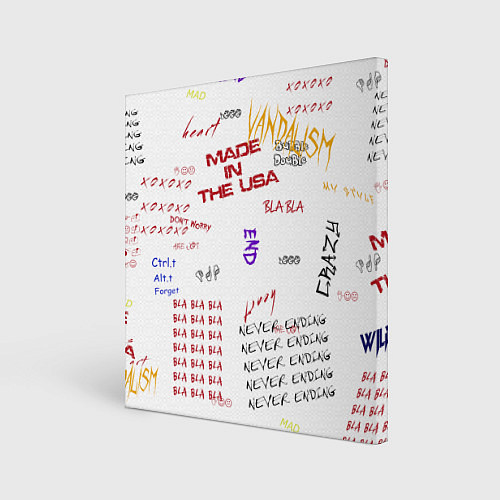 Картина квадратная Граффити стиль / 3D-принт – фото 1