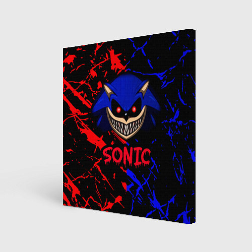 Картина квадратная SONIC EXE DARK SONIC / 3D-принт – фото 1