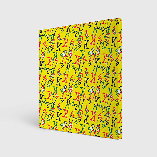 Картина квадратная PUNK - PUNK - PUNK / 3D-принт – фото 1