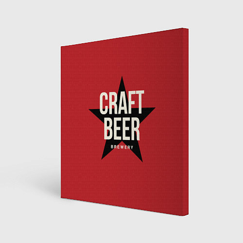 Картина квадратная CRAFT-BEER / 3D-принт – фото 1