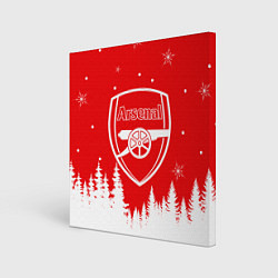 Картина квадратная FC ARSENAL WINTER ФК АРСЕНАЛ ЗИМНИЙ СТИЛЬ