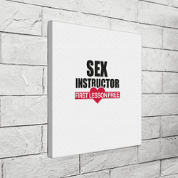 Холст квадратный Секс Инструктор SEX INSTRUCTOR, цвет: 3D-принт — фото 2
