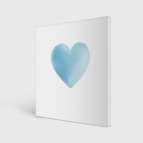 Картина квадратная Синее сердце / 3D-принт – фото 1