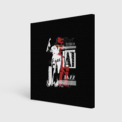 Картина квадратная JAZZ девушка