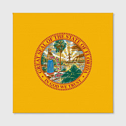 Холст квадратный Флорида США 3D, цвет: 3D-принт — фото 2