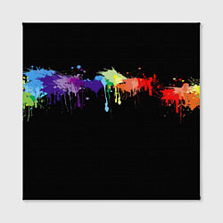 Холст квадратный RAINBOW BLOTS, цвет: 3D-принт — фото 2