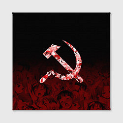 Холст квадратный СССР АХЕГАО USSR AHEGAO, цвет: 3D-принт — фото 2