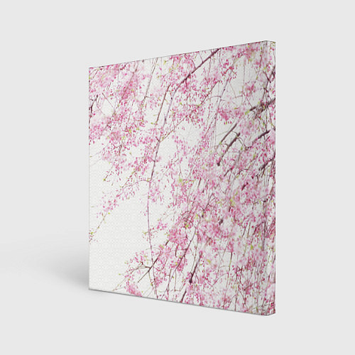 Картина квадратная Розовое цветение / 3D-принт – фото 1