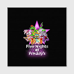 Холст квадратный Game Five Nights at Freddys: Security Breach, цвет: 3D-принт — фото 2