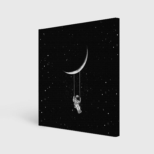 Картина квадратная Космонавт Звёзды / 3D-принт – фото 1