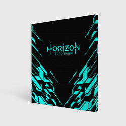 Холст квадратный HORIZON ZERO DAWN NEON, цвет: 3D-принт