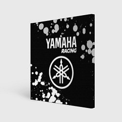 Холст квадратный YAMAHA Racing Краска, цвет: 3D-принт