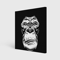 Холст квадратный Морда гориллы, цвет: 3D-принт
