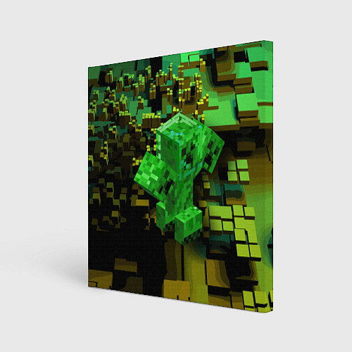 Картина квадратная Minecraft Creeper Mob / 3D-принт – фото 1