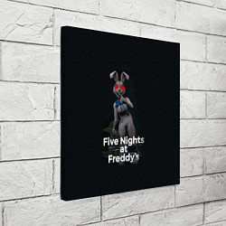 Холст квадратный Five Nights at Freddys: Security Breach - кролик В, цвет: 3D-принт — фото 2