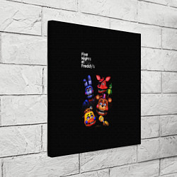 Холст квадратный Five Nights at Freddys - персонажи, цвет: 3D-принт — фото 2