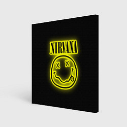 Картина квадратная NIRVANA неон