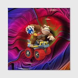 Холст квадратный Mario Donkey Kong Nintendo Video Game, цвет: 3D-принт — фото 2