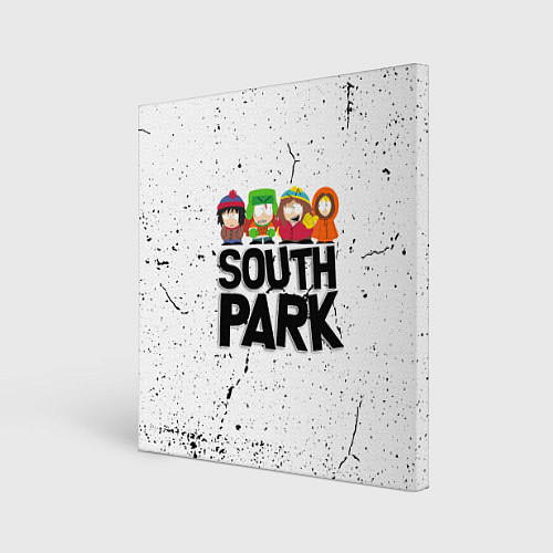 Картина квадратная Южный парк мультфильм - персонажи South Park / 3D-принт – фото 1