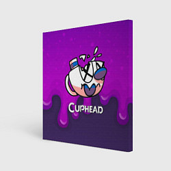 Холст квадратный Cuphead Разбитая чашечка, цвет: 3D-принт