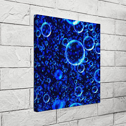 Холст квадратный Пузыри воздуха в воде Pattern, цвет: 3D-принт — фото 2