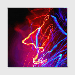 Холст квадратный Neon vanguard pattern Lighting, цвет: 3D-принт — фото 2