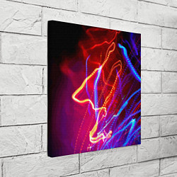 Холст квадратный Neon vanguard pattern Lighting, цвет: 3D-принт — фото 2