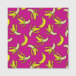 Холст квадратный Banana pattern Summer Color, цвет: 3D-принт — фото 2