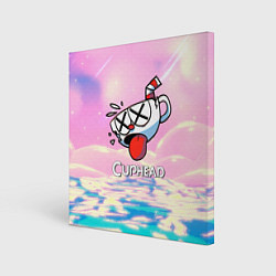 Картина квадратная Cuphead Разбитая чашечка