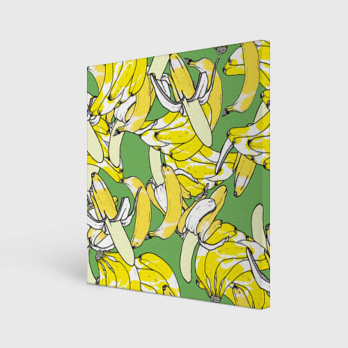 Картина квадратная Banana pattern Summer Food / 3D-принт – фото 1