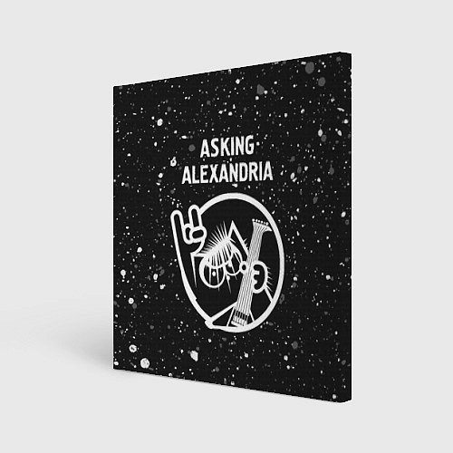 Картина квадратная Asking Alexandria - КОТ - Краска / 3D-принт – фото 1