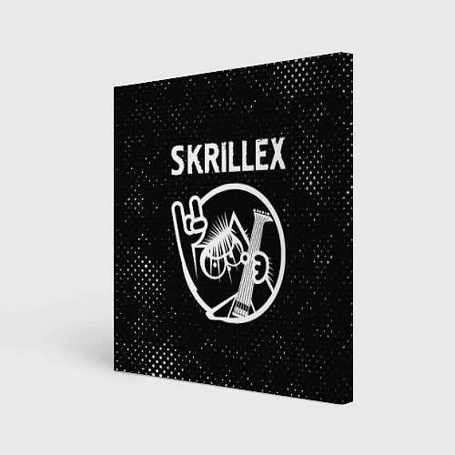 Картина квадратная Skrillex - КОТ - Потертости / 3D-принт – фото 1