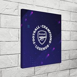 Холст квадратный Arsenal Легенды Чемпионы, цвет: 3D-принт — фото 2