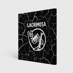 Картина квадратная Lacrimosa КОТ Трещины