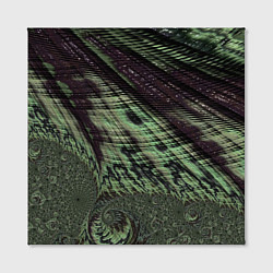 Холст квадратный Камуфляжный змеиный фрактал, цвет: 3D-принт — фото 2