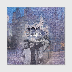 Холст квадратный The Beatles Легендарная Ливерпульская четвёрка, цвет: 3D-принт — фото 2
