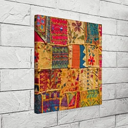 Холст квадратный Пэчворк Лоскутное одеяло Patchwork Quilt, цвет: 3D-принт — фото 2