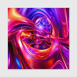 Холст квадратный Abstract color neon composition Абстрактная неонов, цвет: 3D-принт — фото 2