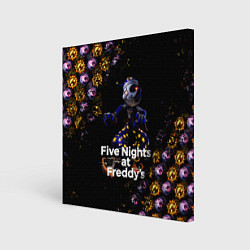 Картина квадратная Five Nights at Freddys Луна паттерн