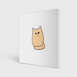 Картина квадратная Милый рыжий кот
