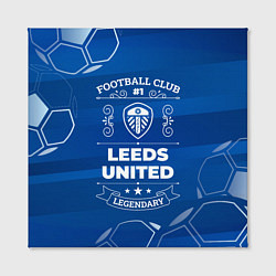 Холст квадратный Leeds United Football Club Number 1, цвет: 3D-принт — фото 2