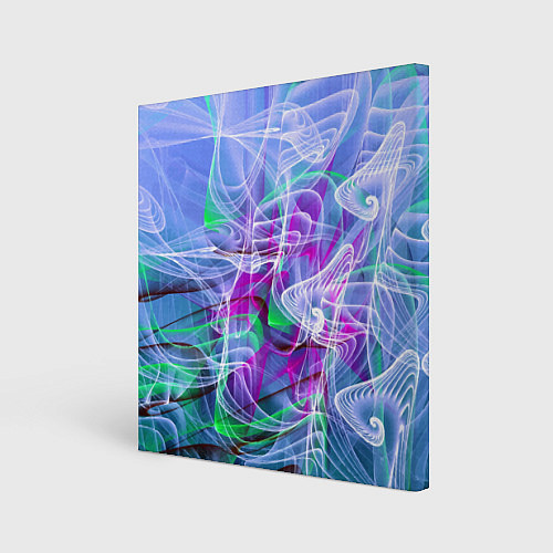 Картина квадратная Абстрактный фрактальный летний паттерн Abstract fr / 3D-принт – фото 1
