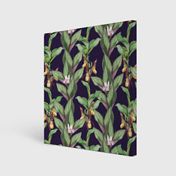 Холст квадратный Цветы Орхидеи, цвет: 3D-принт