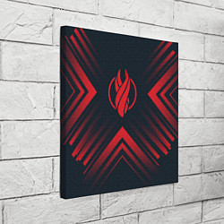 Холст квадратный Красный Символ Dead Space на темном фоне со стрелк, цвет: 3D-принт — фото 2