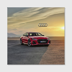 Холст квадратный Audi RS 7 на закате солнца Audi RS 7 at sunset, цвет: 3D-принт — фото 2