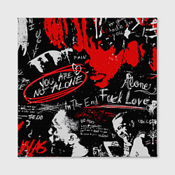 Холст квадратный XXXTENTACION YOU ARE NOT ALONE, цвет: 3D-принт — фото 2