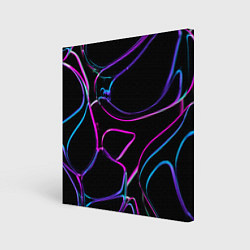 Картина квадратная Неоновые линзы во тьме - Фиолетовый