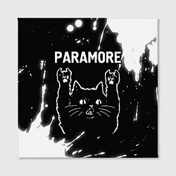 Холст квадратный Группа Paramore и Рок Кот, цвет: 3D-принт — фото 2