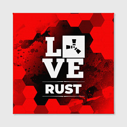 Холст квадратный Rust Love Классика, цвет: 3D-принт — фото 2